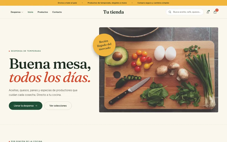 Plantilla Sabor